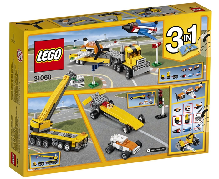 乐高legocreator创意百变三合一航展的王牌31060积木玩具塑料712岁200