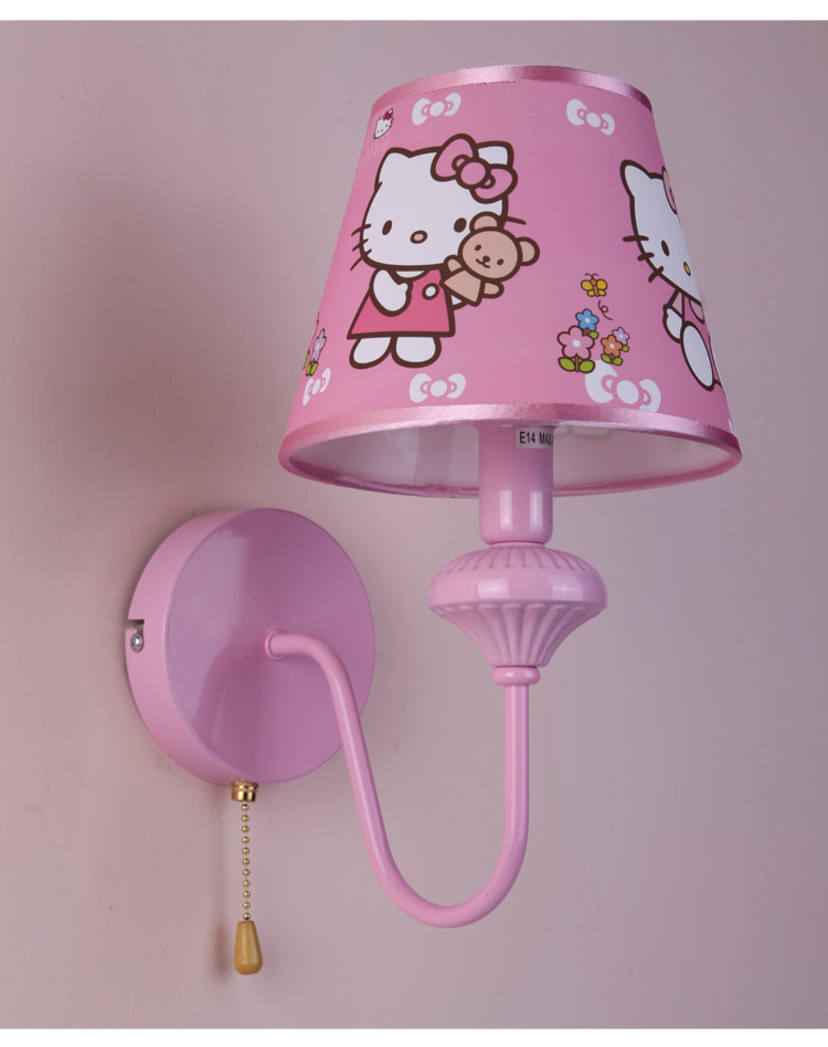 新款粉色女孩公主灯卧室书房间灯hellokitty凯蒂猫儿童灯原创led12w
