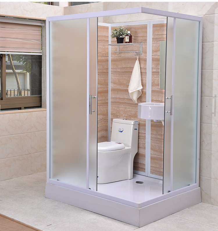 整体淋浴房带马桶一体式淋浴室整体卫生间含马桶洗脸盆14x11对脚款无