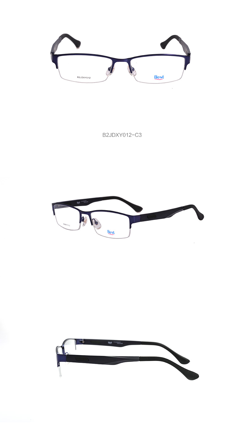 best宝视达半框经典男女镜框商务休闲眼镜架b2jdxy012