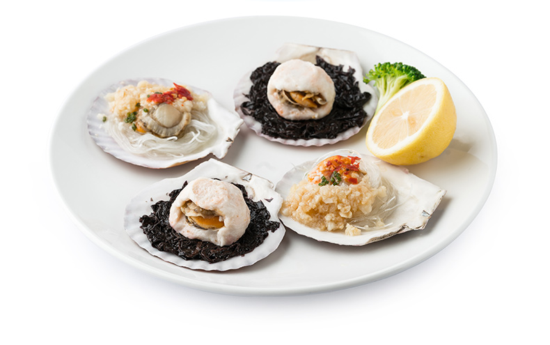 苏鲜生joyfish双味扇贝蒜蓉粉丝蒸扇贝紫袍玉带117g