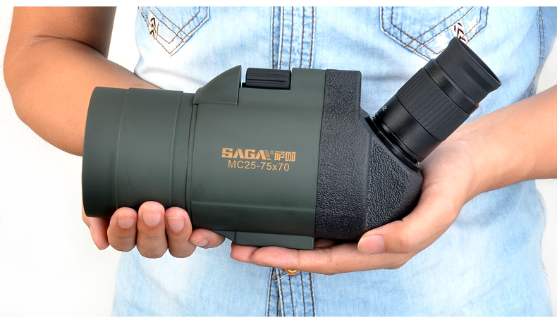 【萨伽(saga)望远镜】 saga萨伽马卡75倍变倍单筒望远镜高倍高清夜视