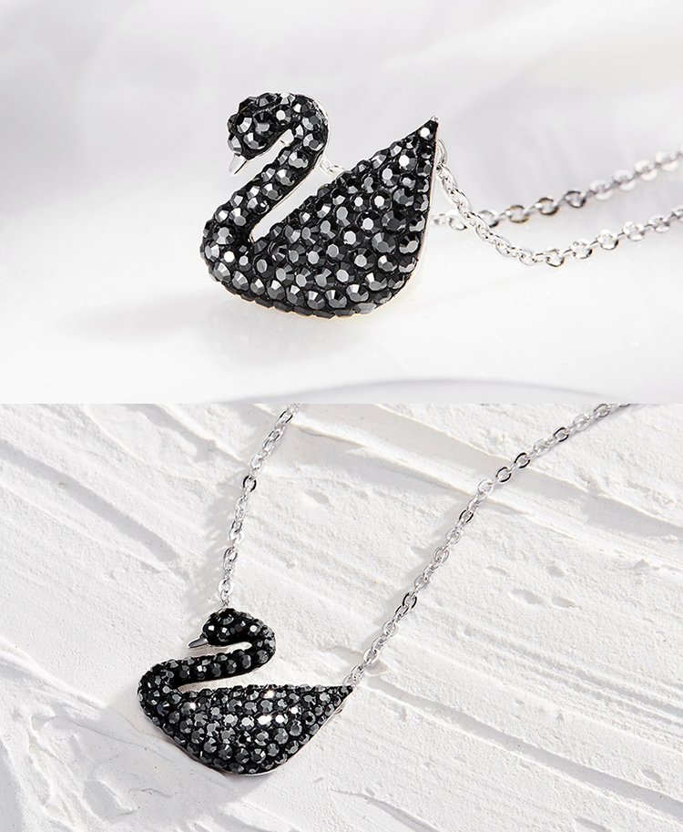 时尚吊坠/项链5347329 swarovski施华洛世奇黑天鹅水晶项链大号 仍祆