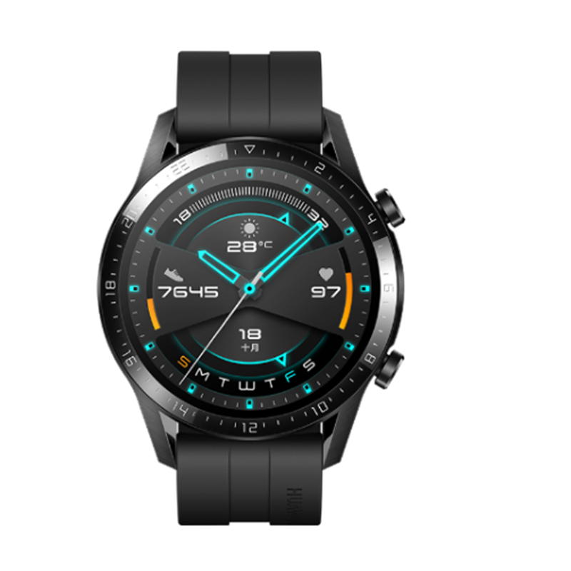 华为huawei watch gt2(46mm) 华为手表 运动智能手表[ 曜石黑 ] c
