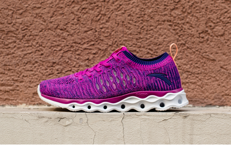 anta安踏 女鞋2017夏季新款能量环跑鞋透气网面运动鞋跑步鞋12725588