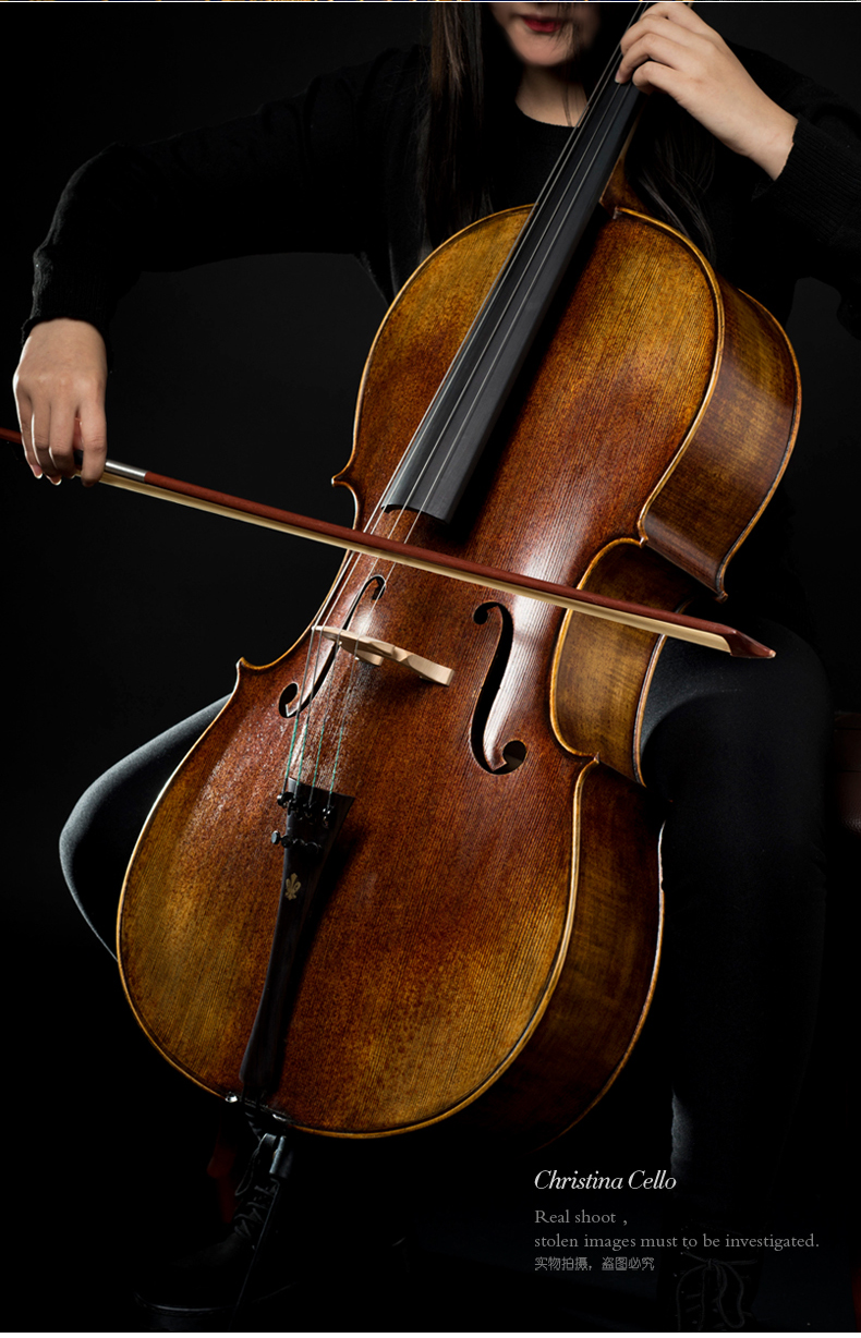 克莉丝蒂娜(christina)弦乐器c09d 大提琴 christina c09d 进口欧料大