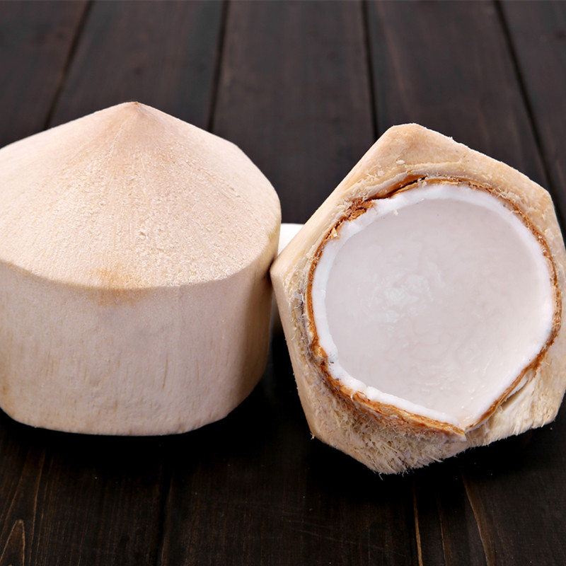 去皮椰子 新鲜椰子 5个装 椰青 去皮嫩椰子 新鲜水果 水肉汁多2kg