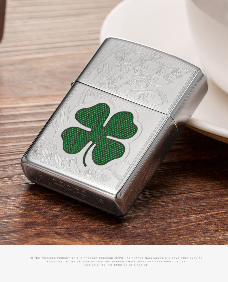 芝宝(zippo)品牌打火机24699幸运四叶草 [苏宁自营]打火机正品芝宝