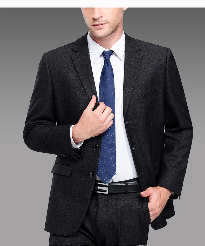 newlake冬季厚款中老年西服套装男老人西装三件套4050岁宽松休闲爸爸