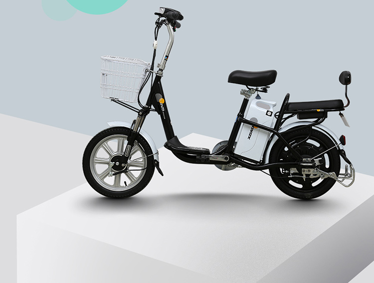 小刀电动车 青柠36v10ah锂电池电动自行车助力车可拆卸电池盒代步车