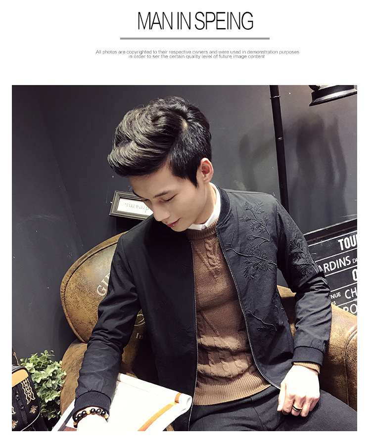 花花公子贵宾贵宾矮小个子的修身男装外套夹克