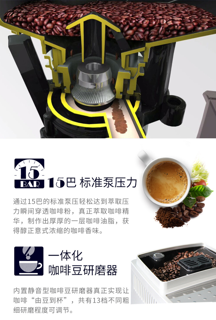 德龙(DeLonghi) ECAM22.360S 全自动咖啡机