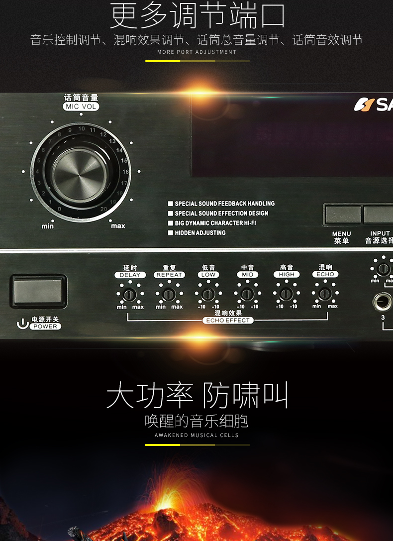 SanSui/山水 SP2-10家庭KTV音响套装专业10吋卡包会议音箱瑜伽教室专用音响