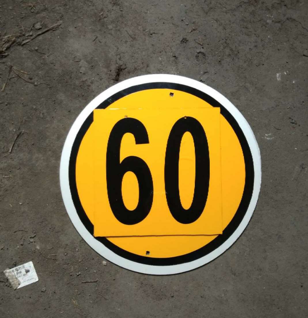 国产盛达减速信号标示牌φ400mm单位套