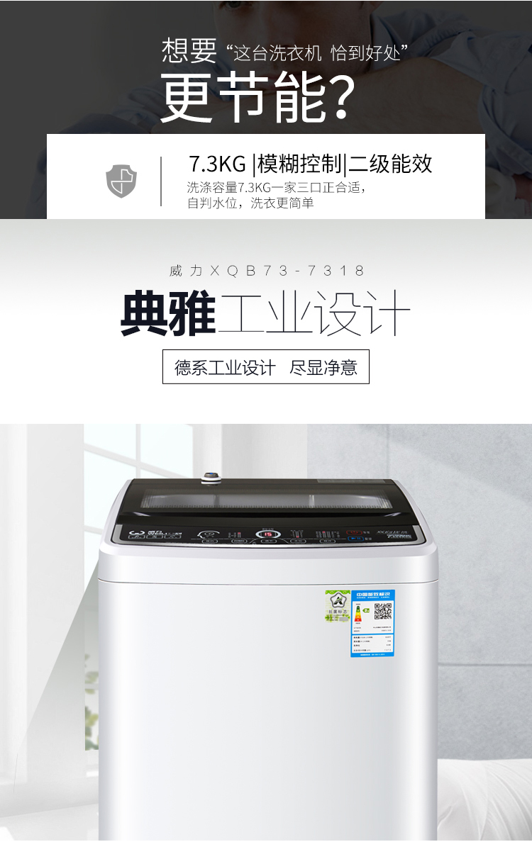 威力洗衣机XQB73-7318
