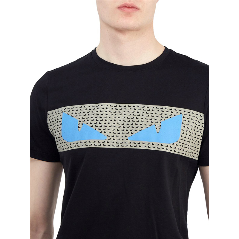 fendi 芬迪t恤男 2018年春夏新款 夏季 男士 棉质小恶魔短袖小怪兽