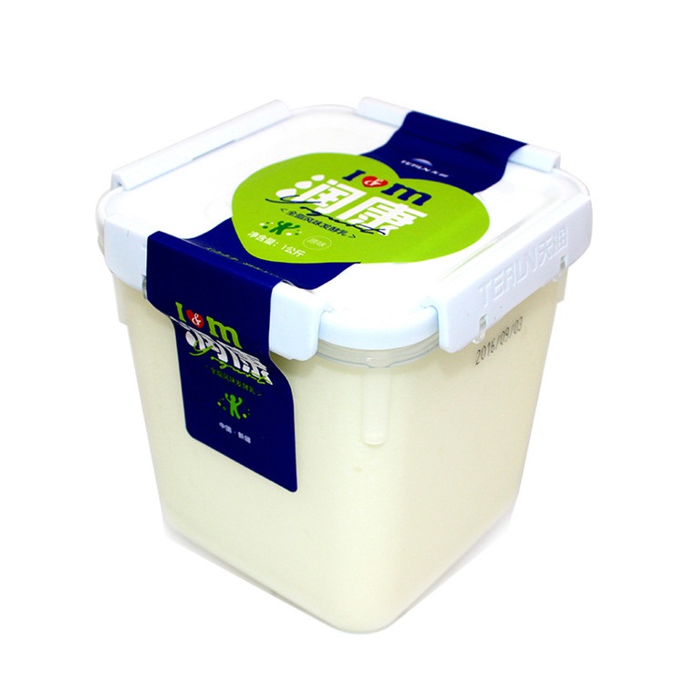 天润方桶酸奶的盒子图片