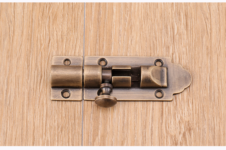 热销窗户插销中式明装扣栓锁扣闩加厚纯铜插仿古塔扣配件