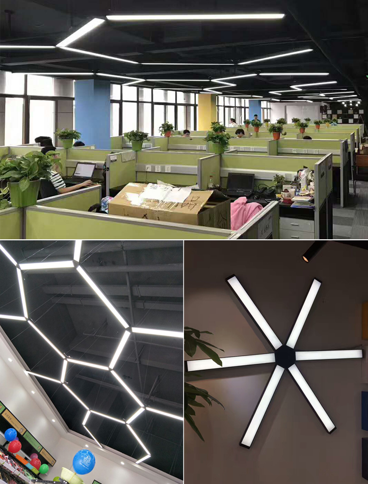 led办公条形灯创意个性办公室长条灯餐厅教室拼接造型灯线形灯
