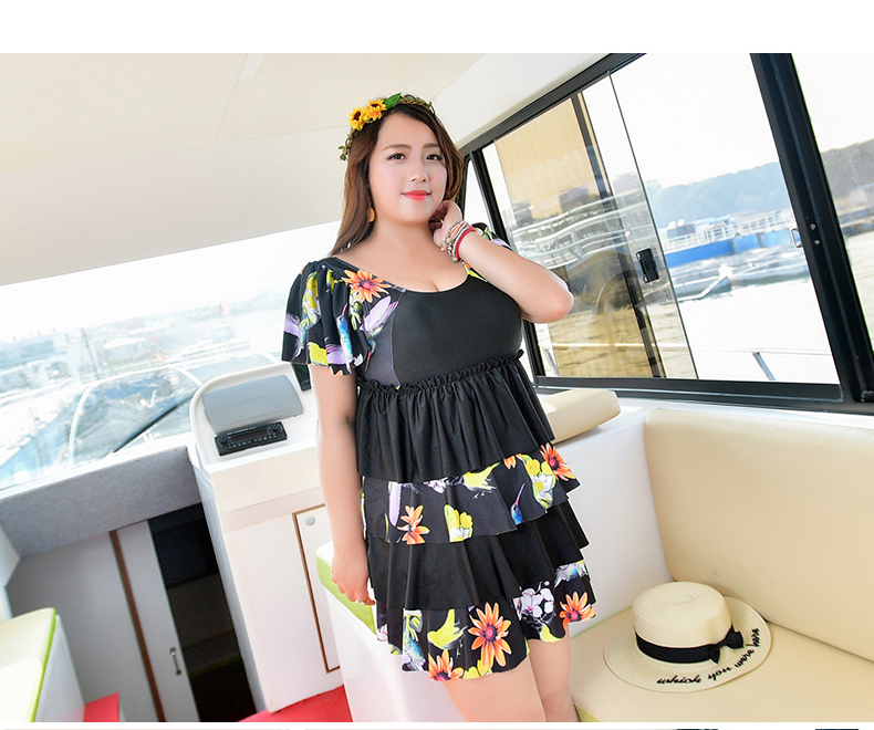 连体裙式肥胖加肥加大de罩杯 海波特(sea bbot)游泳用品1707【价格