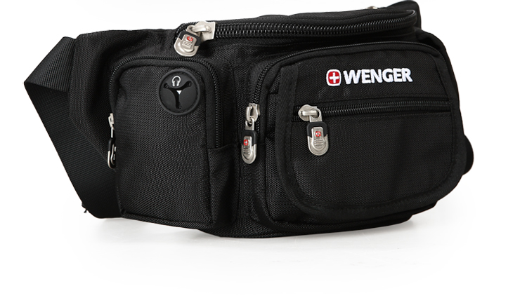 wenger威戈瑞士军刀运动休闲腰包横款单肩包贴身斜跨包男女通用腰包