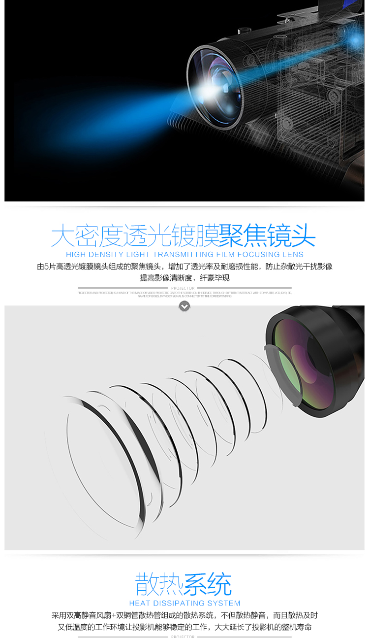 机家庭影院1080p 3D智能WIFI无屏电视 序号T