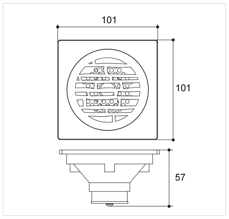 苏宁自营科勒地漏陶比地漏阳台地漏全铜主体防回气防堵防回流k15477t