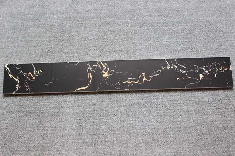 黑金花深咖网全抛釉瓷砖踢脚线800x100客厅卧室地脚线波导线都市诱惑
