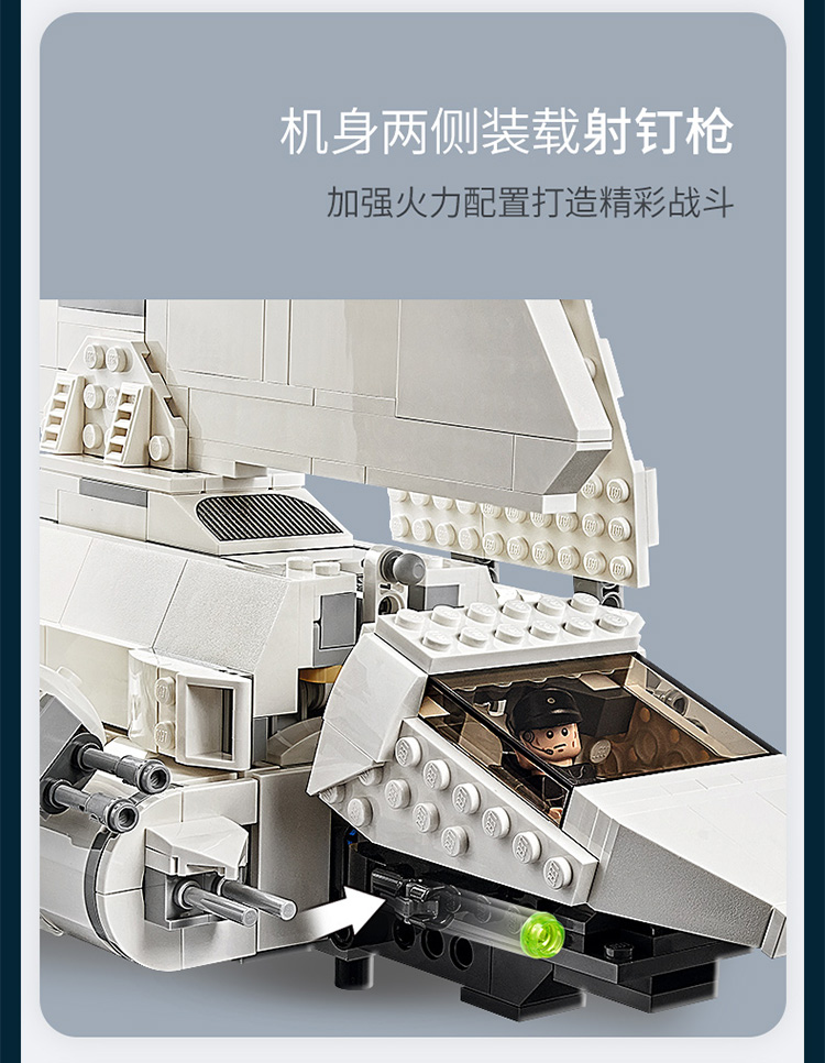 lego乐高星球大战系列帝国穿梭机75302玩具拼插积木9男孩女孩生日礼物