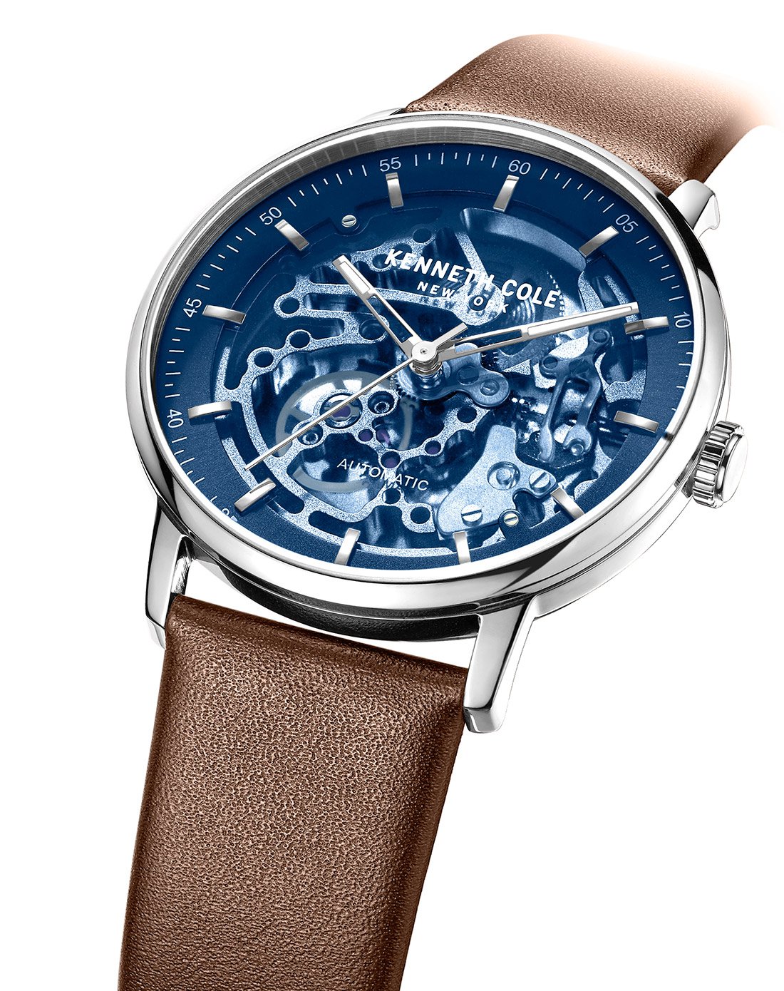 kennethcole机械男表镂空机械表皮带机械kc男士手表kc15104003