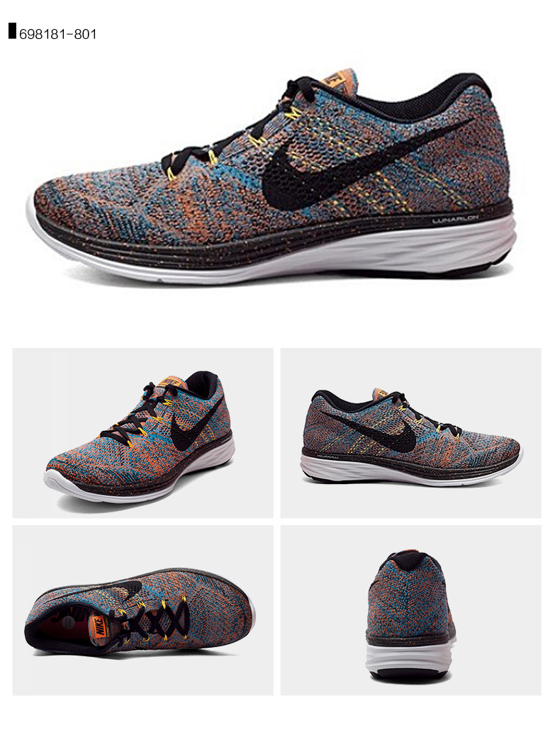 nike耐克2015新款鞋flyknitlunar3登月3男子跑步鞋698181