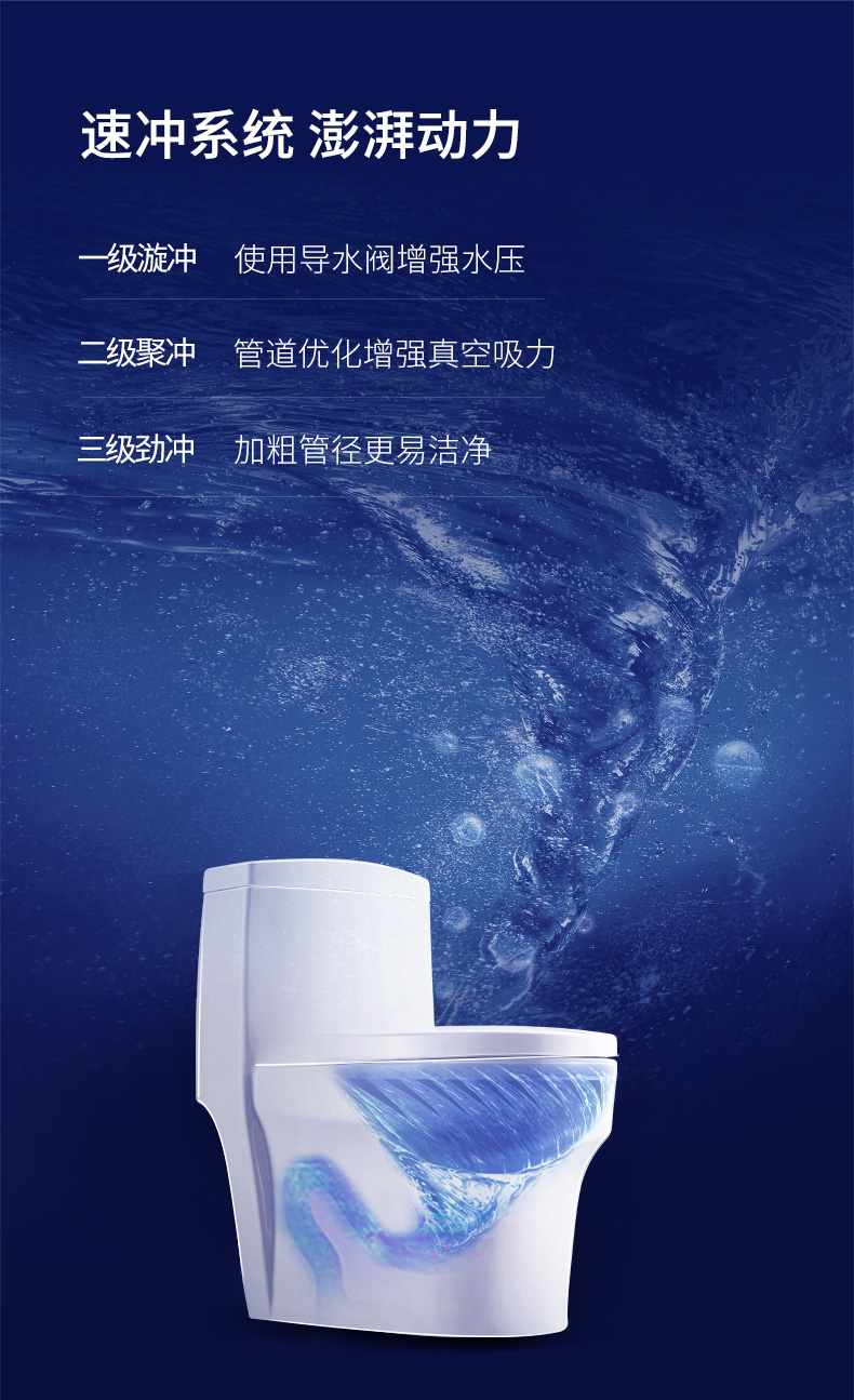 惠达卫浴节水静音喷射虹吸式抽水马桶家用小户型陶瓷防臭坐便器hdc