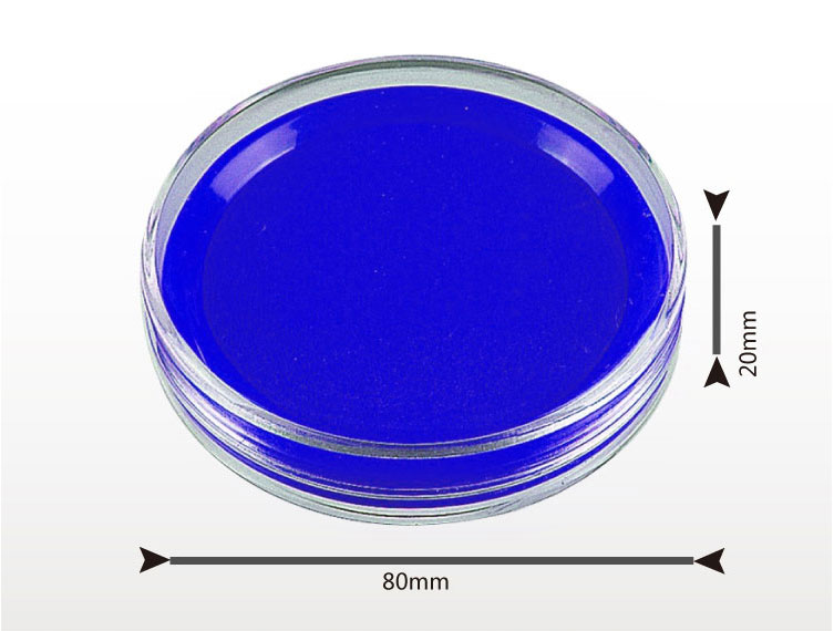得力deli9863快干印台蓝色印泥印油快财务用品速干印台印泥秒干印台