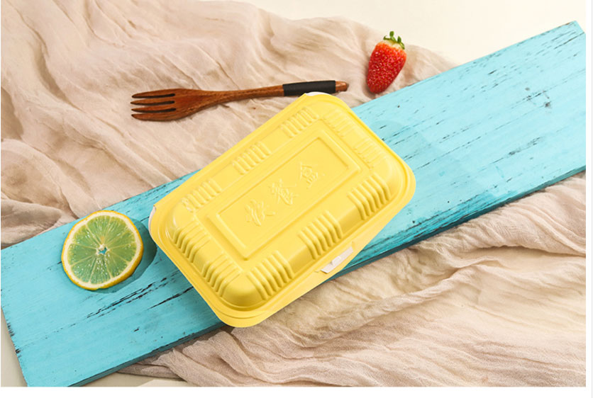 一次性外卖米饭打包盒肠粉塑料烧烤炒饭快餐盒加厚生活日用家居器皿