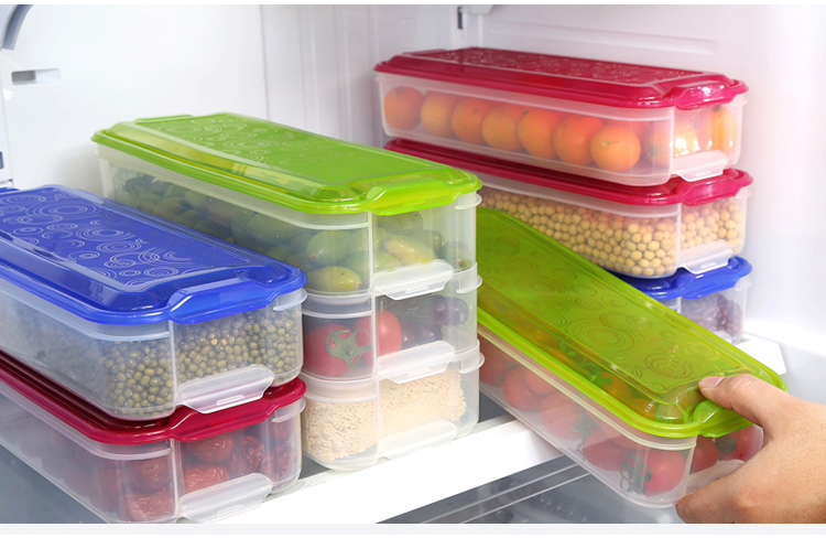 海兴haixin冰箱保鲜盒1组3层3深绿色