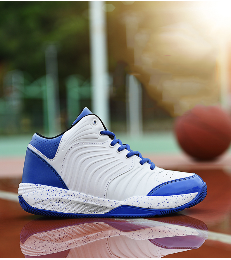 奇安达篮球鞋男高帮运动鞋球鞋防滑耐磨减震篮球战靴 qadqb501