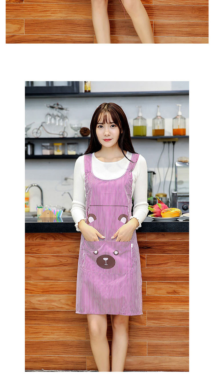 无袖背带围裙时简约家居厨房成人做饭防水围兜围腰裙