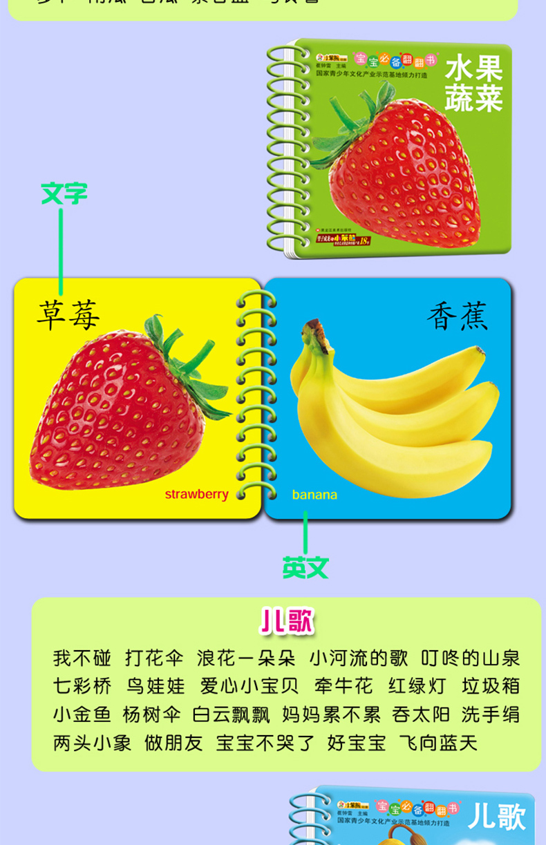 寶寶必備翻翻書8本04歲早教兒童書籍撕不爛嬰兒早教書籍啟蒙識字識圖