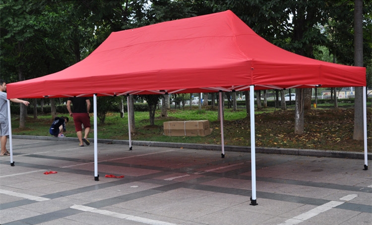 闪电客雨棚/防雨布 遮阳棚户外广告帐篷四方摆摊四脚大伞折叠伸缩式