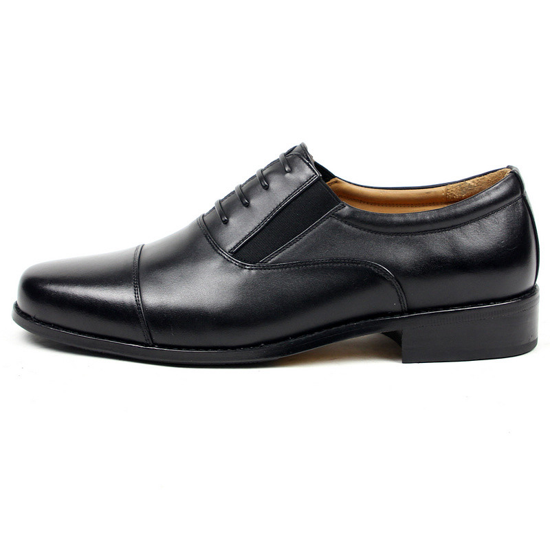 3516黄家正品功勋鞋 正装男真牛皮鞋军鞋制式低帮三接头军官皮鞋 h11