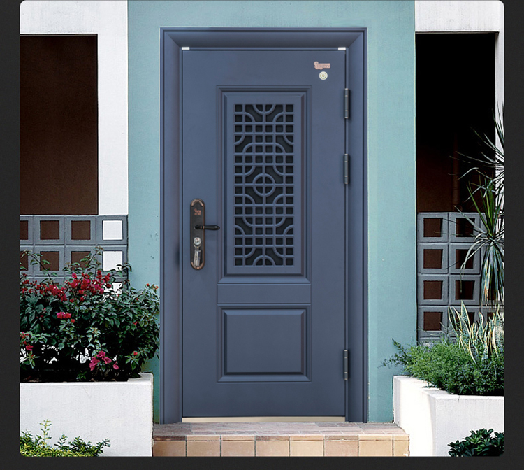 盼盼防盗门甲级通风窗防盗门门中门单门配置c级锁芯智能指纹锁入户门