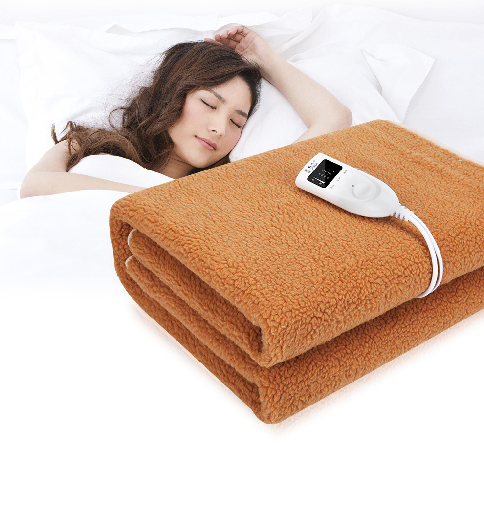 北极人电热毯单人电褥子单控5档智能调温可定时学生宿舍安全加厚161米