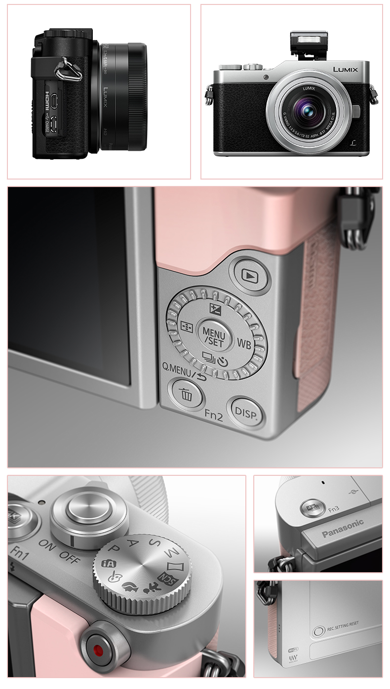 松下（Panasonic）Lumix DC-GF9KGK（12-32）银色 微型单电套机 4K美颜自拍 微单相机