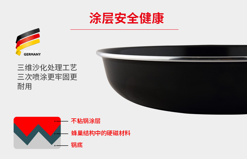 菲仕乐（fissler ）不粘锅 TM00012014 德国进口经典26厘米不粘锅牛排煎锅平底锅