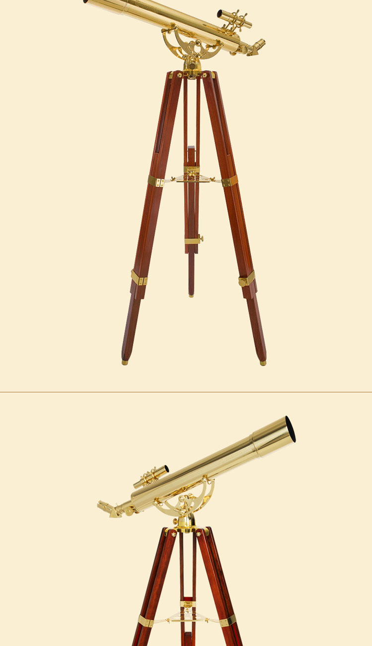 星特朗外交官ambassador80az复古黄铜折射式天文望远镜观星观景望远镜