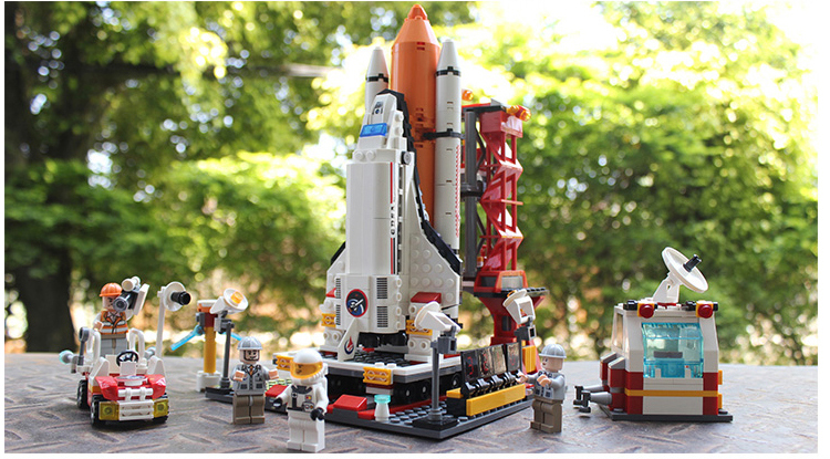 古迪(GUDI) 航空系列 航天飞机发射中心679片 8815 小颗粒模型积木儿童玩具6-14岁