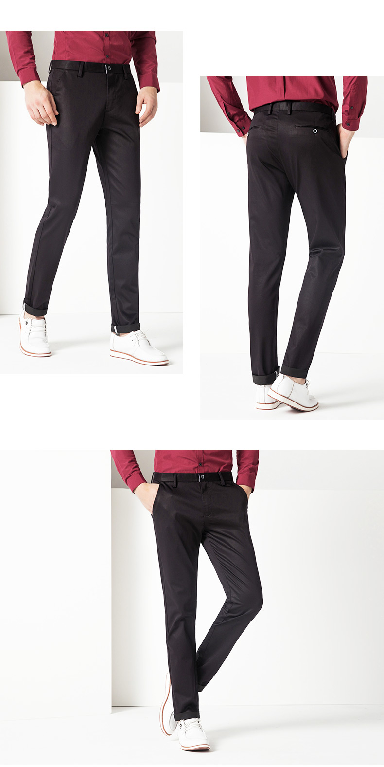 aemape美国苹果休闲裤男士百搭微弹棉质修身秋季新款男式品质长裤子