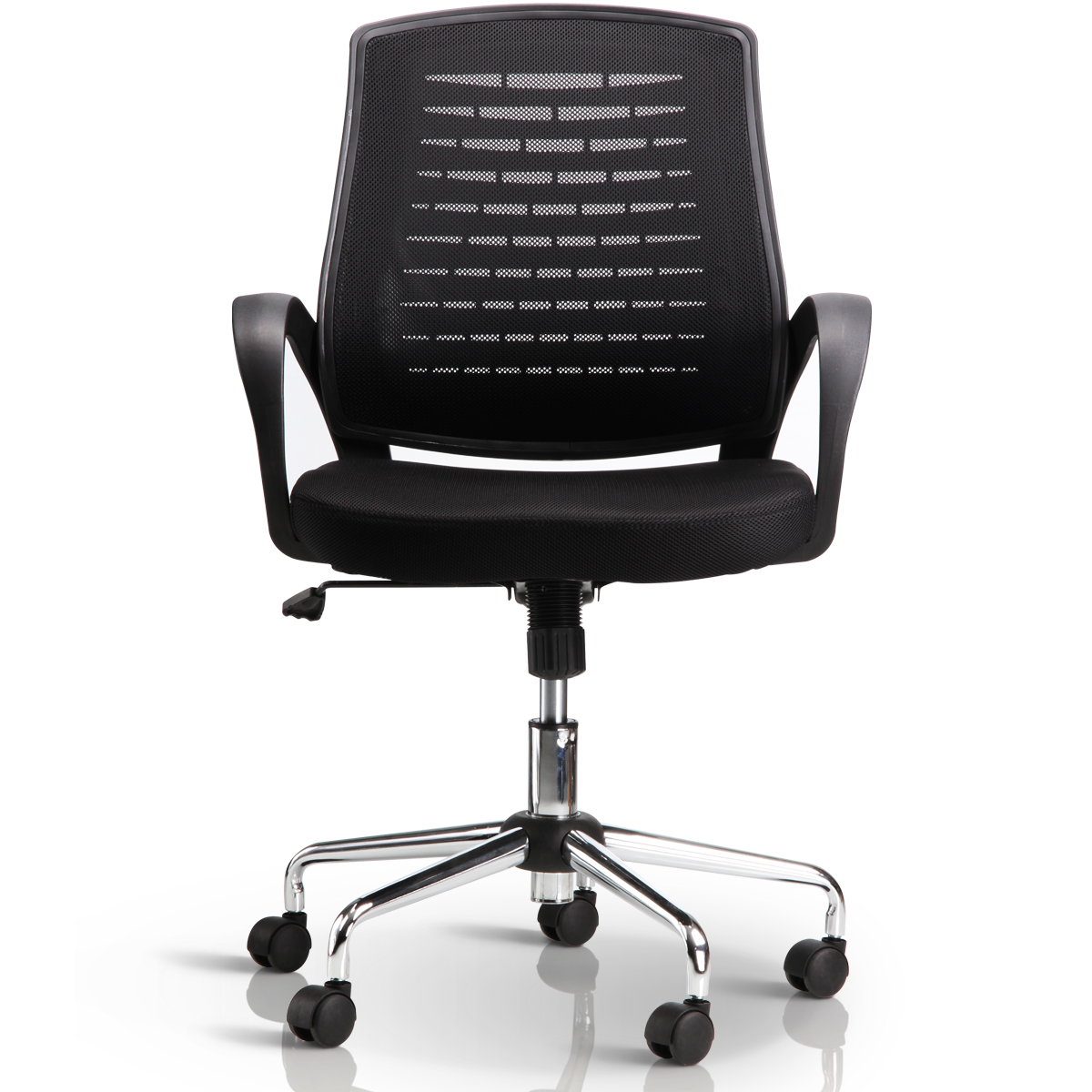 得力4901办公椅黑把4901