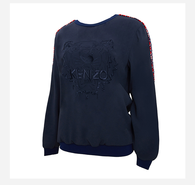 kenzo高田贤三2020新款女士针织老虎图案印花卫衣高端女士卫衣帽衫