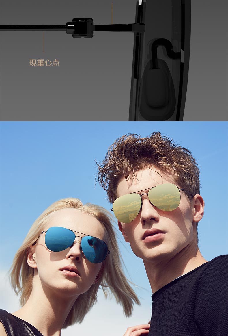 小米ts 尼龙偏光太阳镜米家定制版2018新潮款男女明星款偏光墨镜